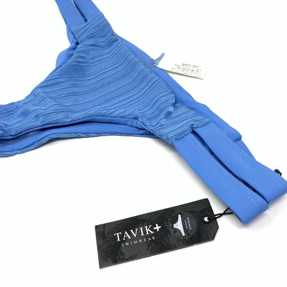 Tavik Chloe Mini Swim Bottom Slinky Rib Sea Blue Size Large NEW - Picture 8 of 8